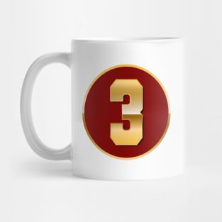 Gold Number 3 Mug